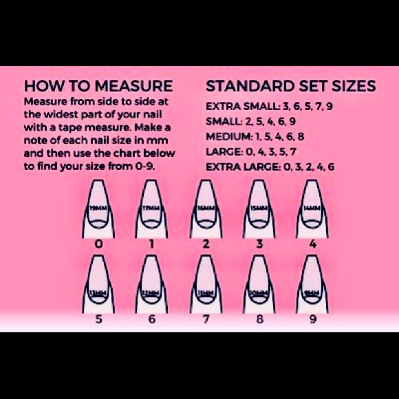 Handmade Pink set of press on nails. made to order - Picture 4 of 4